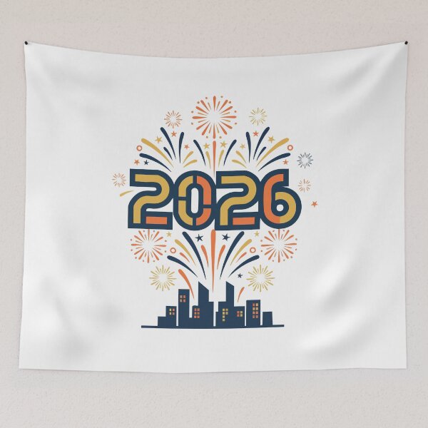 Item preview, Celebrate New Year's Eve 2026 Fireworks Skyline designed and sold by LuminOrb.