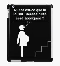 Accessible - Pregnant woman iPad Case/Skin