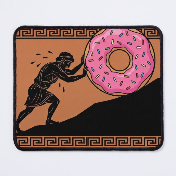 Item preview, Sisyphus Workout - The Post-Christmas Struggle (Funny Greek) designed and sold by MythoWorldddd.