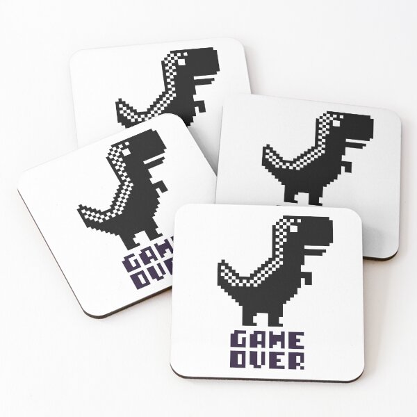 Item preview, Pixel Dino Game Over designed and sold by TrisselShop.