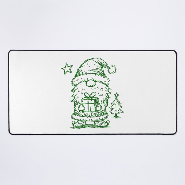 Item preview, Whimsical Christmas Gnome Festive Line Art GoW designed and sold by LuminShadowArt.