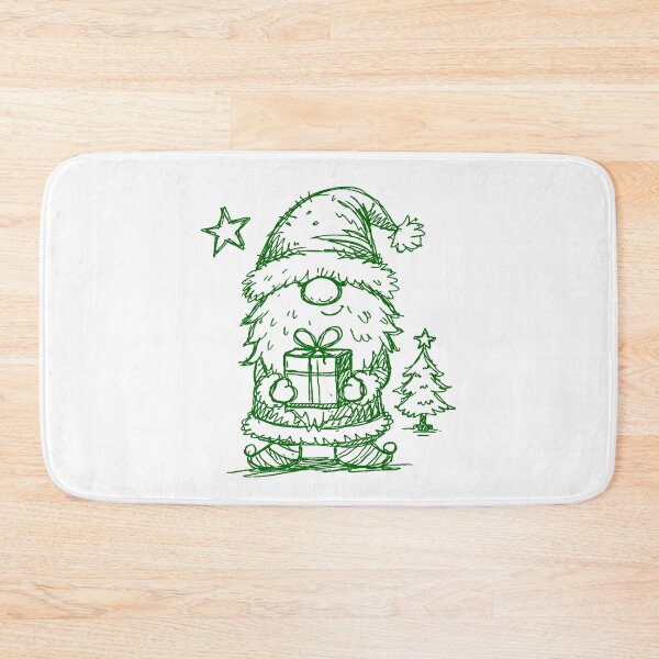 Item preview, Whimsical Christmas Gnome Festive Line Art GoW designed and sold by LuminShadowArt.