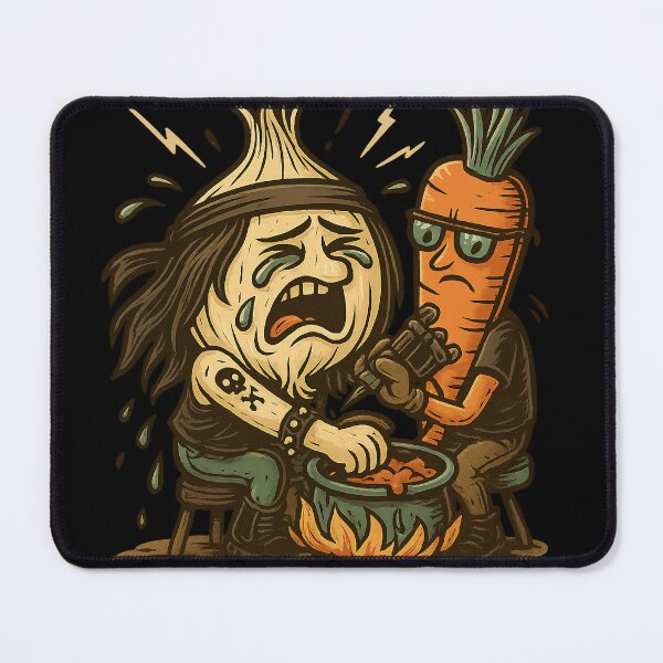 Item preview, Ink & Onion – Funny Tattoo Cartoon with Onion and Carrot designed and sold by RebellDancer.