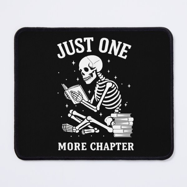 Item preview, Just One More Chapter Skeleton Book Lover designed and sold by StickChic.