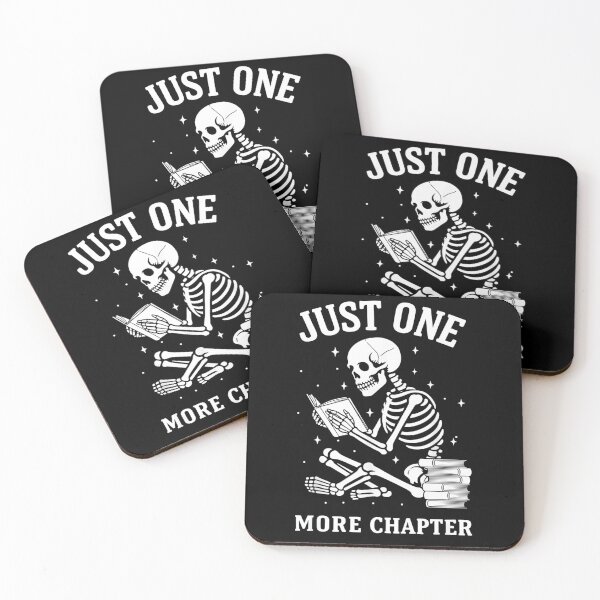 Item preview, Just One More Chapter Skeleton Book Lover designed and sold by StickChic.
