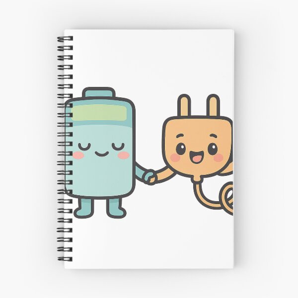 Item preview, Battery and Plug – Cute Power Couple Illustration designed and sold by the-dovlat.