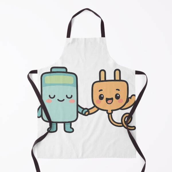 Item preview, Battery and Plug – Cute Power Couple Illustration designed and sold by the-dovlat.