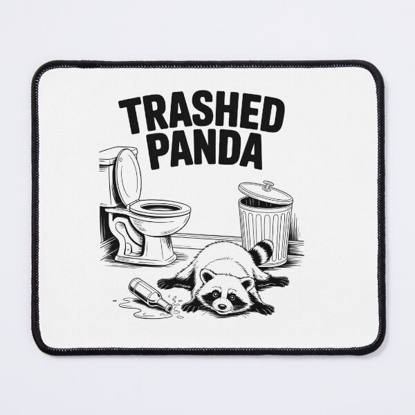 Item preview, Trashed Panda Drunk Racoon designed and sold by RayhendersonArt.