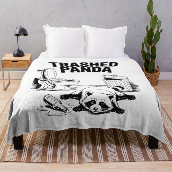 Item preview, Trashed Panda Drunk Racoon designed and sold by RayhendersonArt.