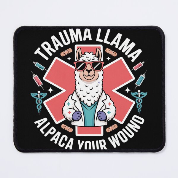 Item preview, Trauma Llama Alpaca Your Wound EMS Medic Gifts designed and sold by Voidbinder.