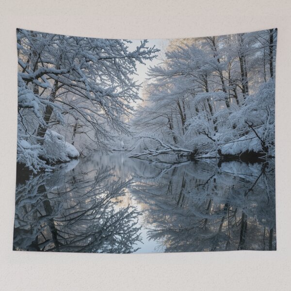 Item preview, Winter river, still reflection designed and sold by Sigtrix.