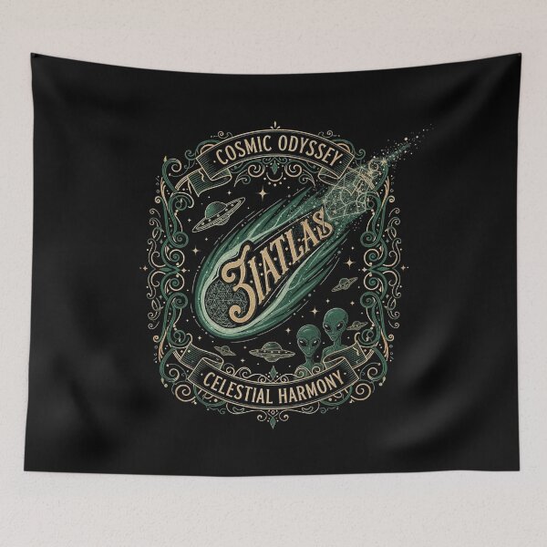 Item preview, 3iATLAS Cosmic Odyssey Alien and Comet Crest designed and sold by zzz888.