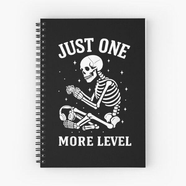 Item preview, Just One More Level Gamer Skeleton Funny designed and sold by StickChic.