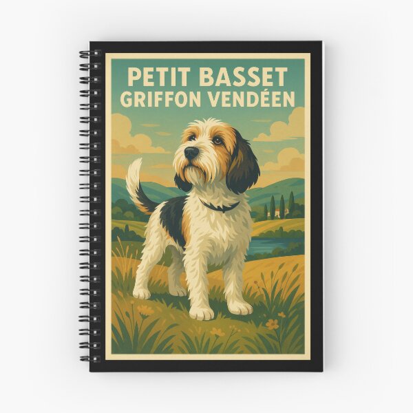 Item preview, Charming Petit Basset Griffon Art designed and sold by Flying Doggo.