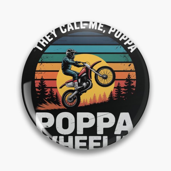 Item preview, Motocross Dirt Bike Poppa Wheelie Braaap designed and sold by nicomitchell.