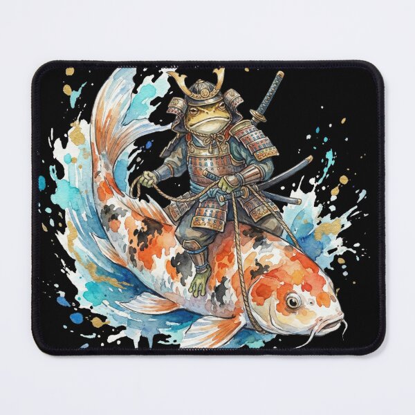 Item preview, Frog Riding Koi Fish Carp designed and sold by CatherineLievre.