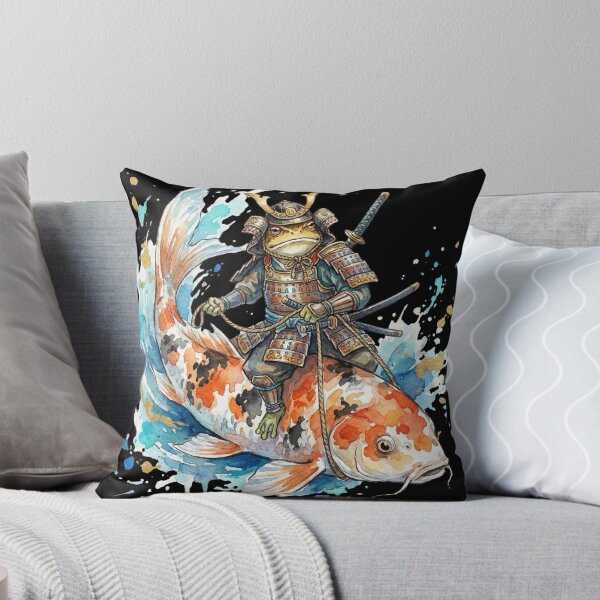Item preview, Frog Riding Koi Fish Carp designed and sold by CatherineLievre.