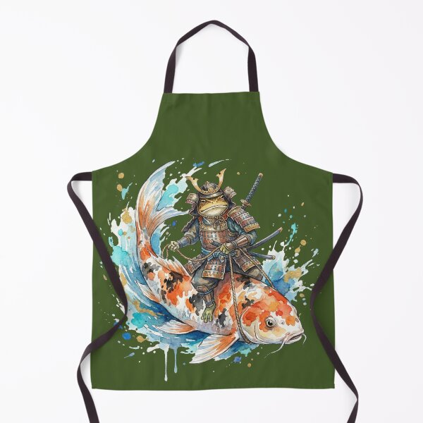 Item preview, Frog Riding Koi Fish Carp designed and sold by CatherineLievre.