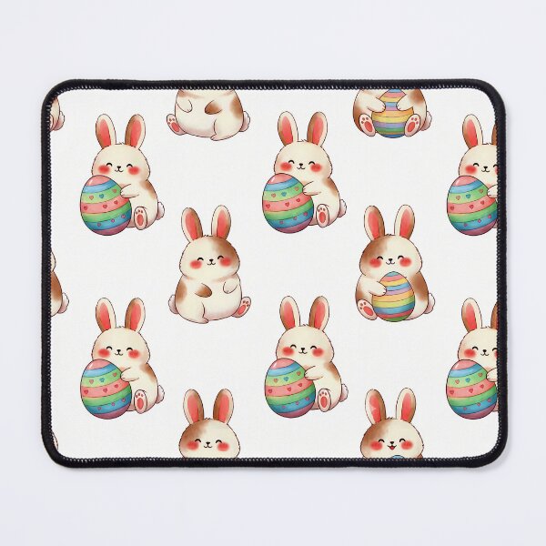 Item preview, Egg Hug Bunnies – Seamless Pastel Easter Pattern designed and sold by meesub.