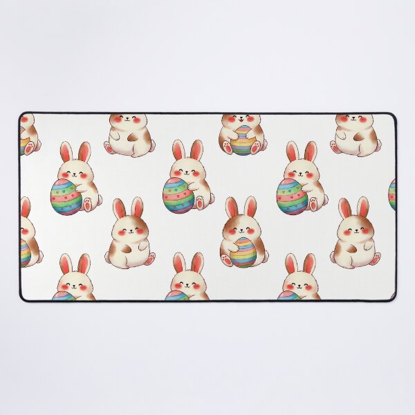 Item preview, Egg Hug Bunnies – Seamless Pastel Easter Pattern designed and sold by meesub.