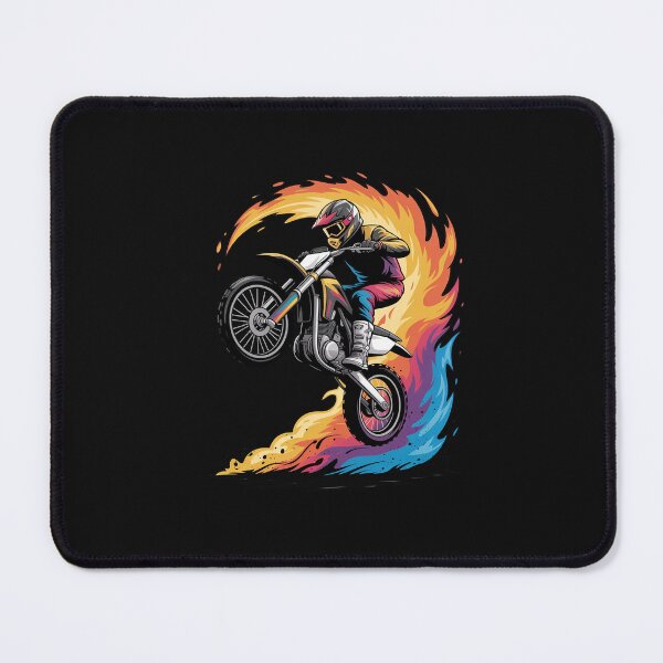 Item preview, Motocross Dirt Bike Racing Supercross Flying Jump Flames designed and sold by nicomitchell.