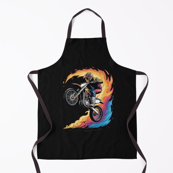 Item preview, Motocross Dirt Bike Racing Supercross Flying Jump Flames designed and sold by nicomitchell.