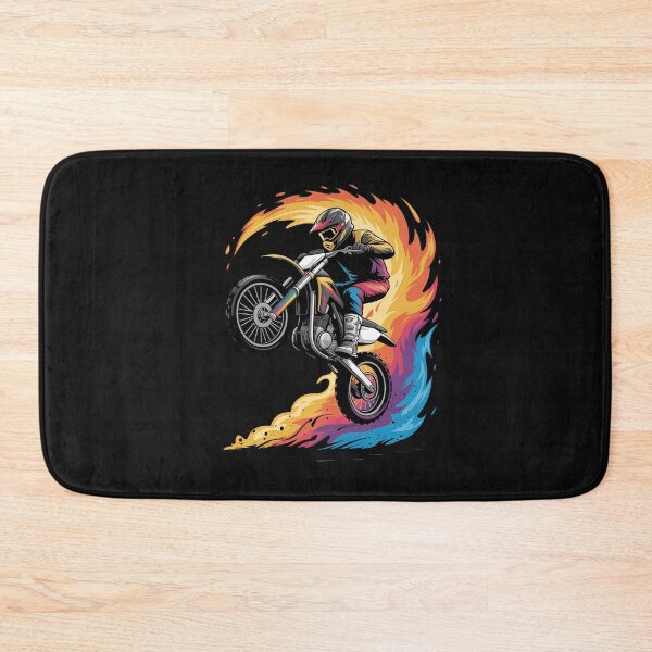 Item preview, Motocross Dirt Bike Racing Supercross Flying Jump Flames designed and sold by nicomitchell.