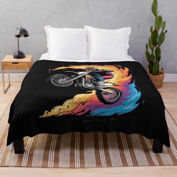 Item preview, Motocross Dirt Bike Racing Supercross Flying Jump Flames designed and sold by nicomitchell.