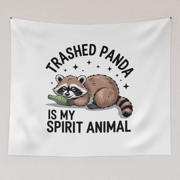 Item preview, Trashed Panda Is My Spirit Animal Racoon designed and sold by RayhendersonArt.