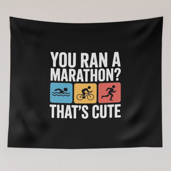 Item preview, Triathlon You Ran A Marathon That's Cute Funny Triathlete designed and sold by Voidbinder.