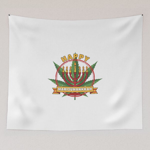 Item preview, Happy Marijuhanukkah Weed Menorah designed and sold by Crithimard91.