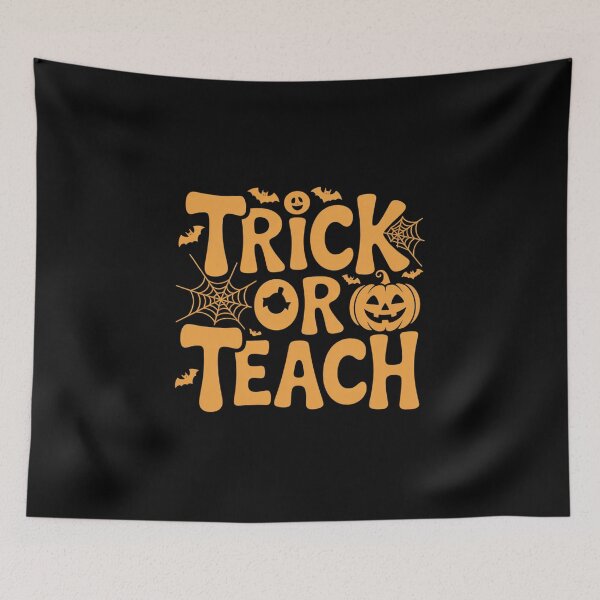 Item preview, Trick Or Teach Fall Autumn Halloween Teacher designed and sold by Voidbinder.