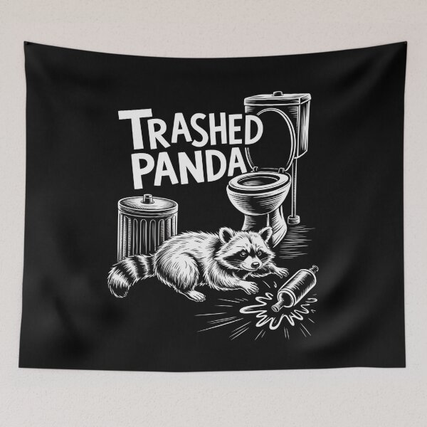 Item preview, Trashed Panda Drunk Racoon designed and sold by DianaStantzo.