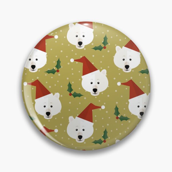 Item preview, Christmas polar bears on green designed and sold by reneesillus.