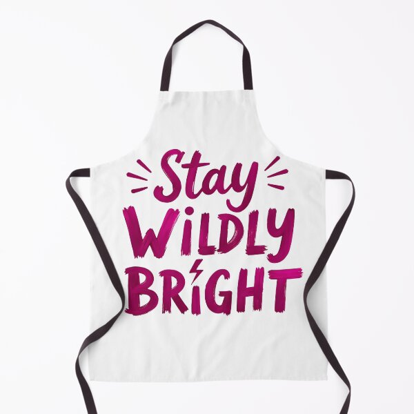 Item preview, Stay Wildly Bright - Bold Magenta Brushstroke Typography designed and sold by Wear2Transform.