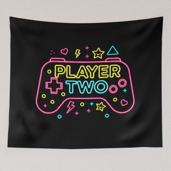 Item preview, Player Two Neon Gamer Art – Retro Gaming Illustration designed and sold by GlobalBoom.