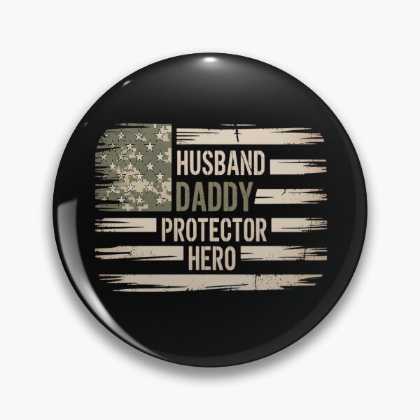 Item preview, Husband Daddy Protector Hero Fathers Day Camo American Flag designed and sold by CottonCandyPrin.