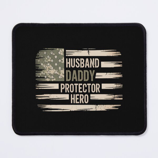 Item preview, Husband Daddy Protector Hero Fathers Day Camo American Flag designed and sold by CottonCandyPrin.