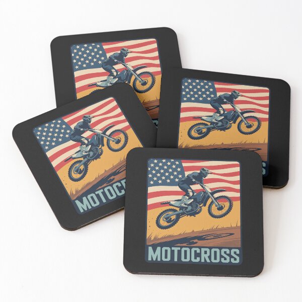 Item preview, Motocross American Flag Bike Rider Motocross designed and sold by nicomitchell.