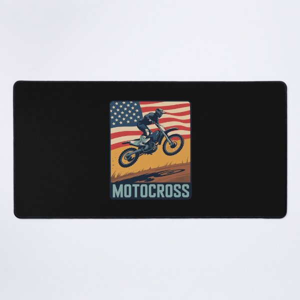 Item preview, Motocross American Flag Bike Rider Motocross designed and sold by nicomitchell.