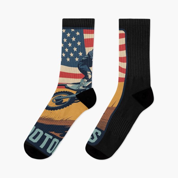 Item preview, Motocross American Flag Bike Rider Motocross designed and sold by nicomitchell.