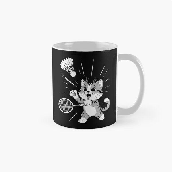 Item preview, Cute Kitty Badminton Player Shuttlecock designed and sold by AsteriskDatBArt.
