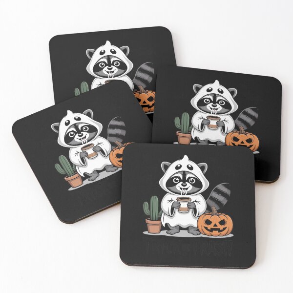 Item preview, Trick or Trash Coffee Racoon trash panda Halloween designed and sold by Shannon Bosley.