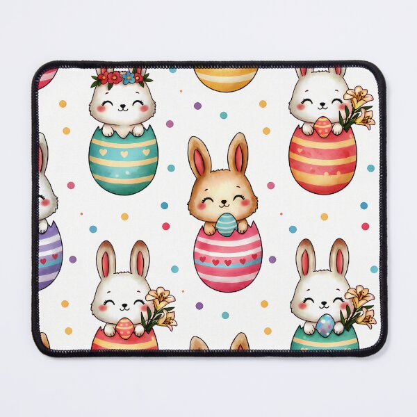 Item preview, Egg Snuggle Bunnies – Seamless Pastel Easter Pattern designed and sold by meesub.