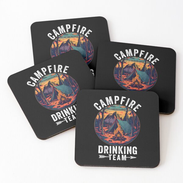 Item preview, Campfire Drinking Team Camper Life Bonfire Funny Camping designed and sold by malhanasbih.