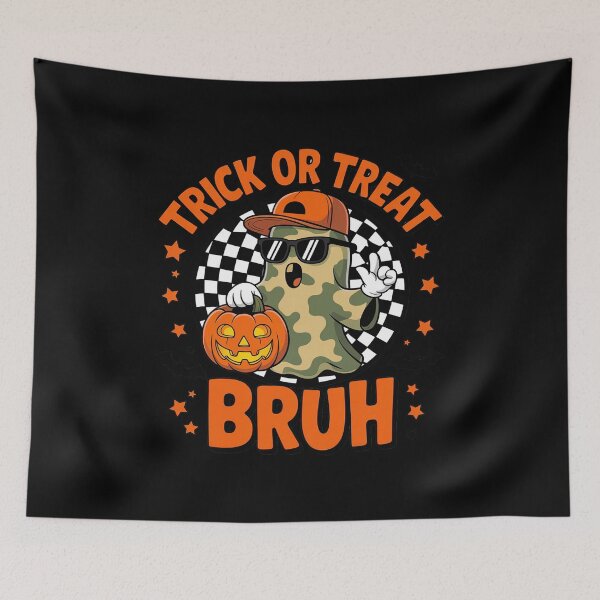 Item preview, Trick Or Treat Bruh Camo Ghost Boo Boy Halloween designed and sold by Shannon Bosley.