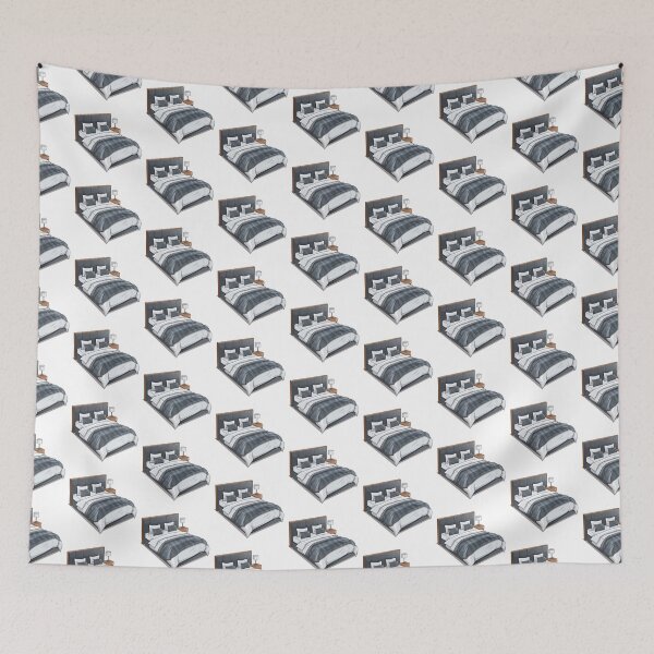 Item preview, Gray Upholstered Bedframe designed and sold by New-School-Wave.