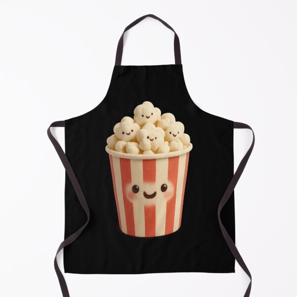 Item preview, Cute Popcorn Bucket with Happy Kernels | Kawaii Fun Food Art designed and sold by Moons Studio.