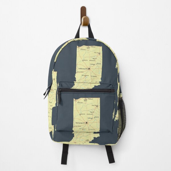 Item preview, Indiana State Map, Vintage Roads & Cities Pride designed and sold by mashmosh.