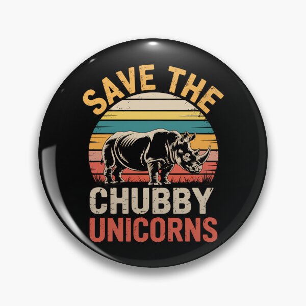 Item preview, Save The Chubby Unicorns Funny Rhino Animal designed and sold by AsteriskDatBArt.